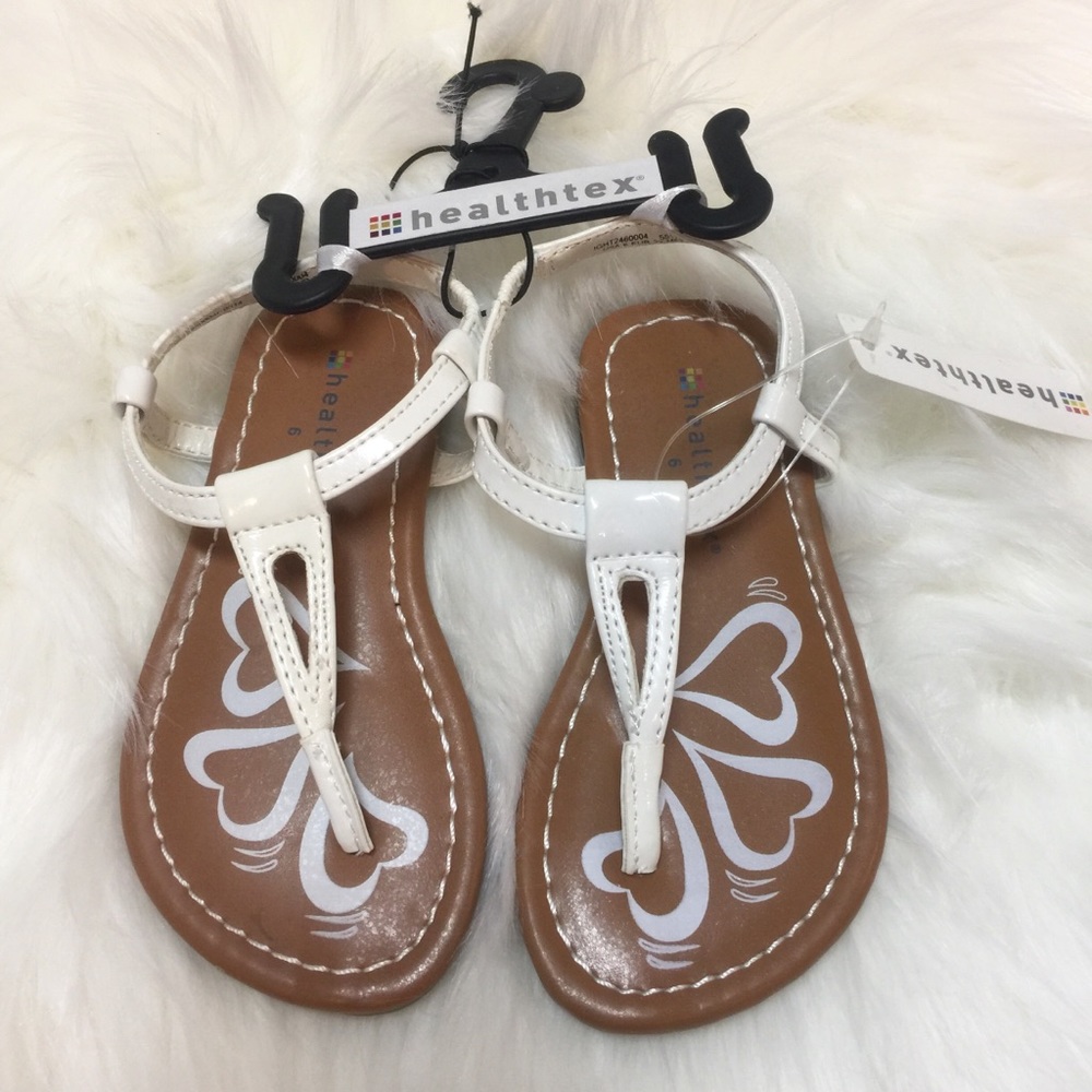 Healthtex Girl’s NWT White Sandals Size 6